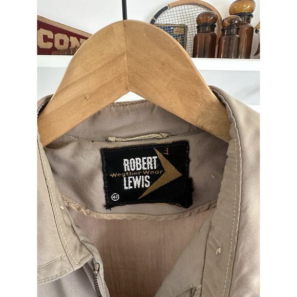 Vintage 60s Robert Lewis Weather Wear Bomber Jacket size 42 - Picture 3 of 6